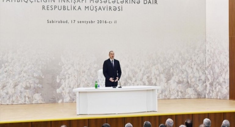 Prezident pambığın alış qiymətinin artırılmasını təklif edib