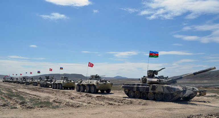 Azərbaycan-Türkiyə Silahlı Qüvvələrinin birgə döyüş atışlı taktiki təlimləri davam edir