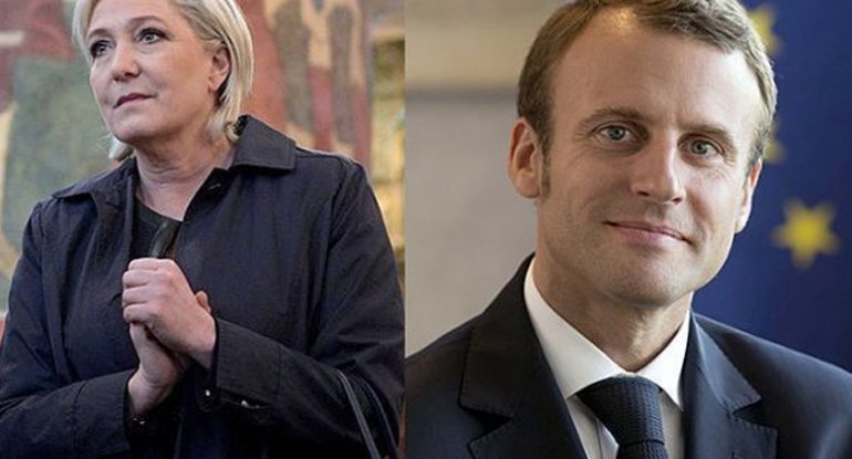 Fransada ikinci tur prezident seçkilərində 39 yaşlı Makron liderlik edir