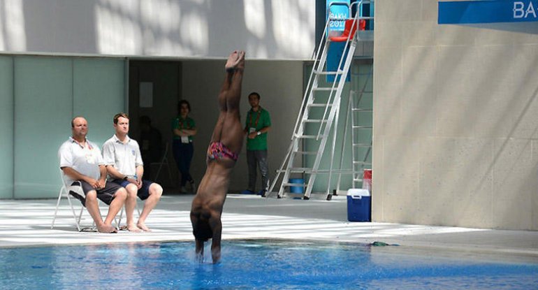 IV İslam Həmrəyliyi Oyunlarında suya tullanma yarışları keçirilir