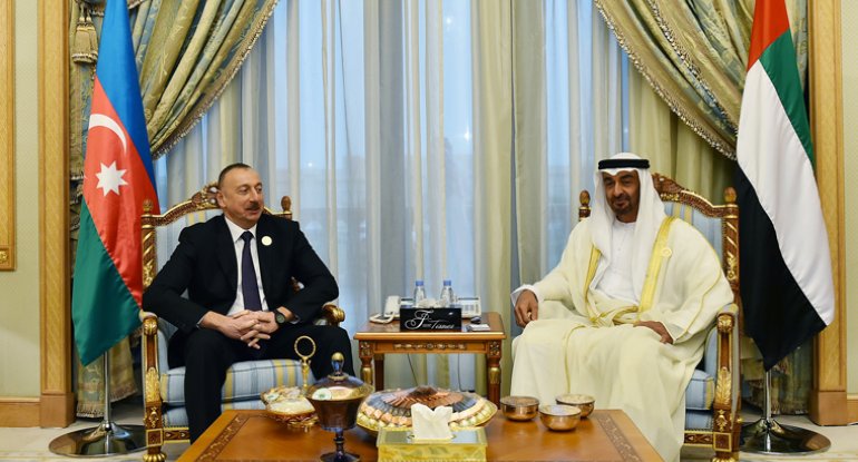Azərbaycan prezidenti Abu Dabinin vəliəhdi ilə görüşüb