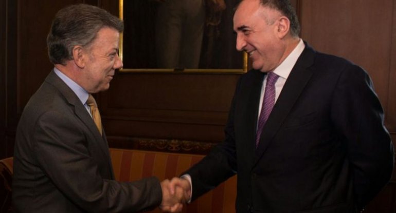 Elmar Məmmədyarov Kolumbiya prezidenti ilə görüşüb