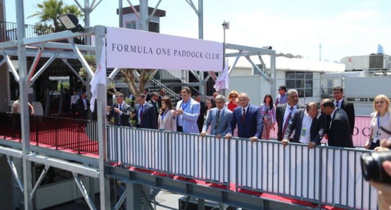 Moldova prezidenti Formula 1 Paddokunda olub