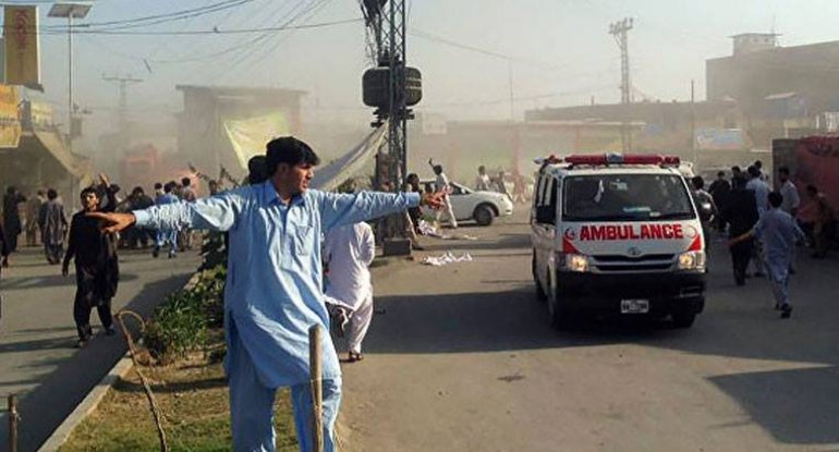 Pakistanda baş verən terror aktı zamanı ölənlərin sayı artıb