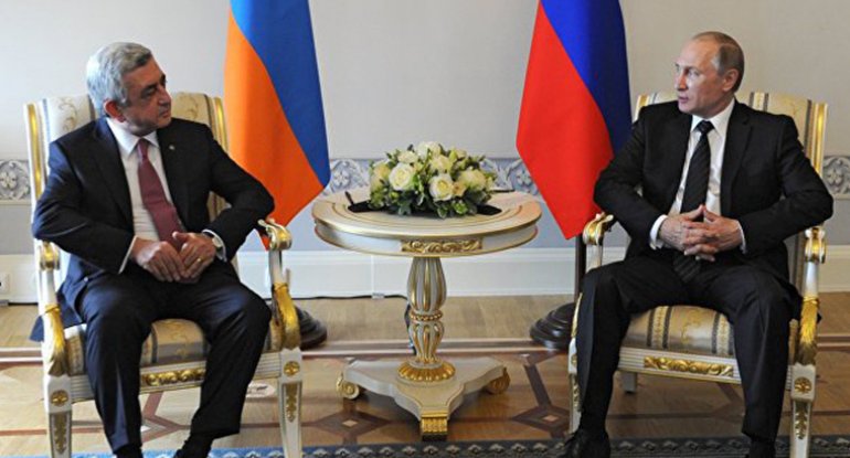 Serj Sərkisyan Rusiya prezidenti ilə görüşdü