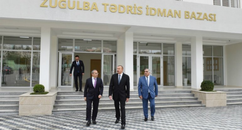 Prezident idman bazasının açılışında