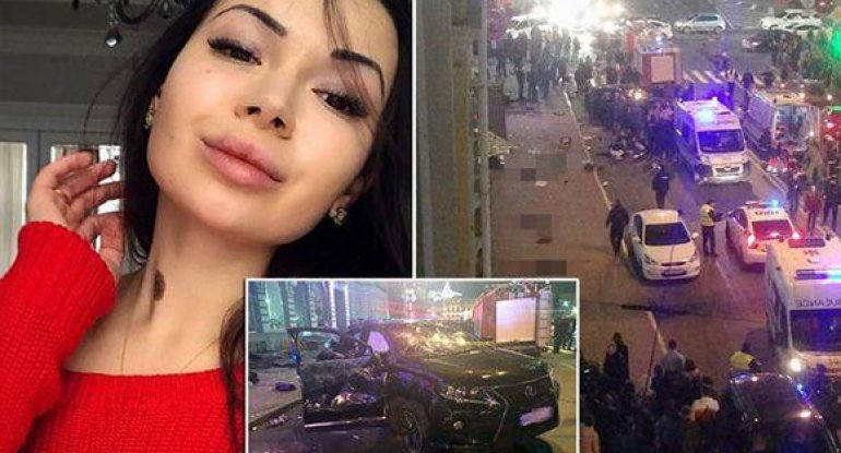 Oliqarx qızının dəhşətli avtomobil qəzası