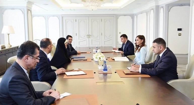 Birinci vitse-prezident Ruhaninin müavini ilə görüşüb