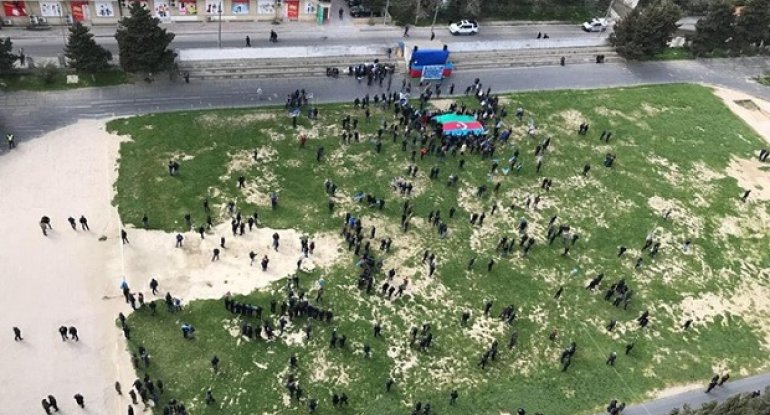 Polis: Mitinqdə 1200-ə yaxın insan iştirak edib