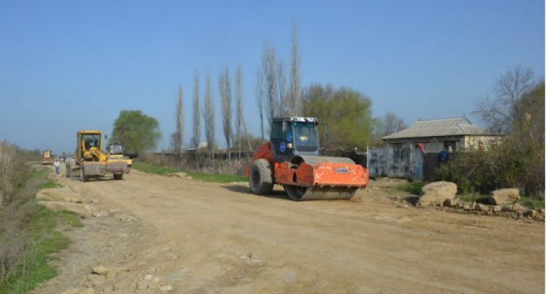 Hacıqabulda  51 km-lik yol yenidən qurulur