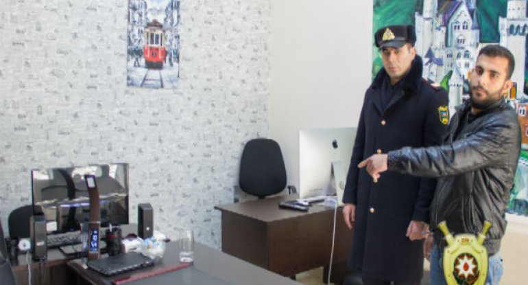 Bakıda fotostudiyadan oğurluq edən dəstə saxlanıldı