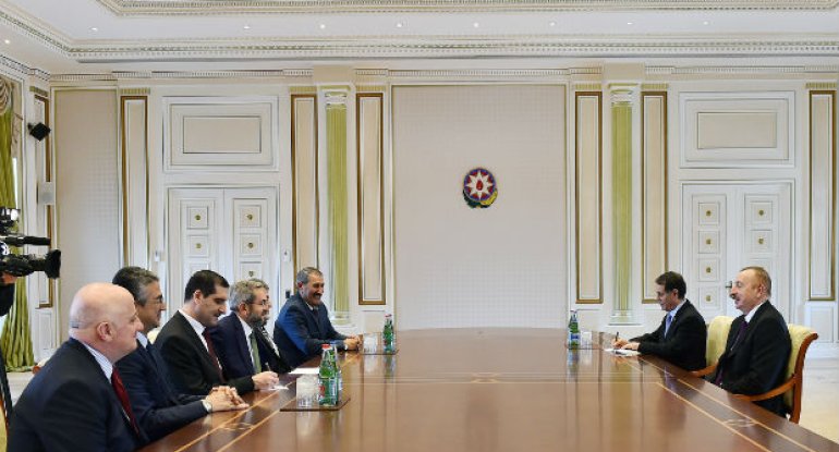 Prezident türkiyəli nümayəndə heyətini qəbul etdi
