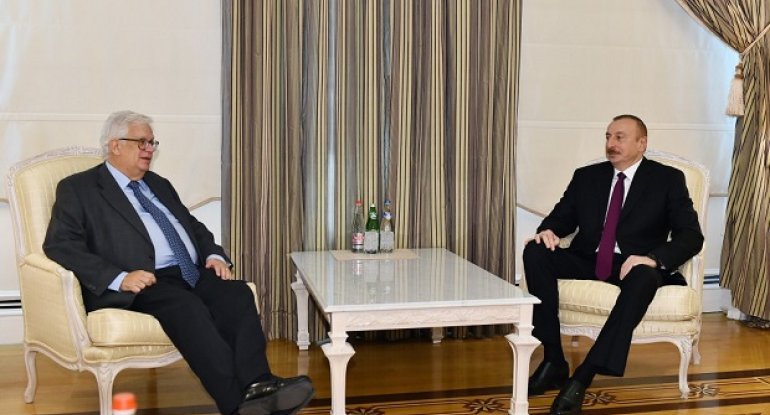 İlham Əliyev Mario Davidi qəbul etdi