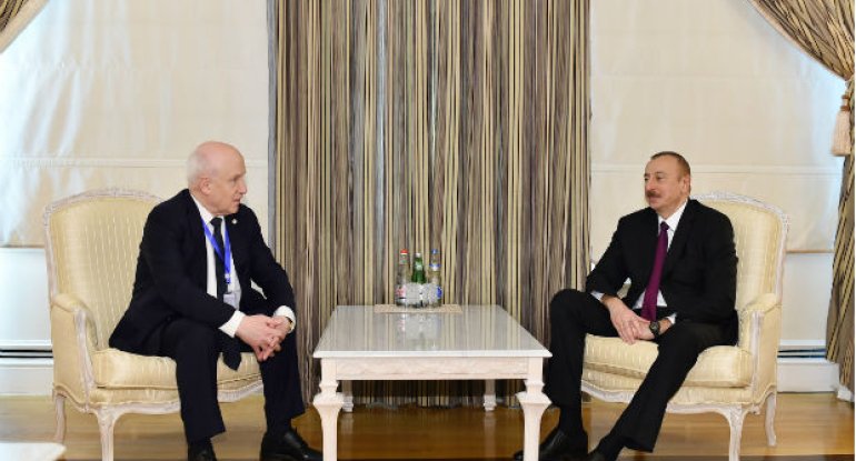 İlham Əliyev Sergey Lebedevi qəbul etdi