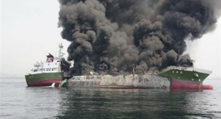 Sarı dənizdə iki gəmi toqquşdu-