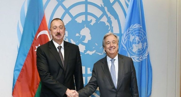 BMT-nin baş katibi Prezident İlham Əliyevi təbrik etdi