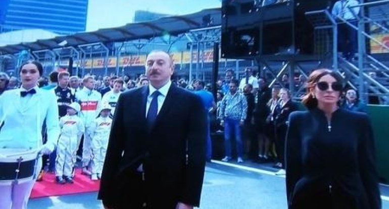 Prezident İlham Əliyev və birinci xanım Mehriban Əliyeva Formula 1 Azərbaycan Qran-Prisinin əsas yarışına baxılar
