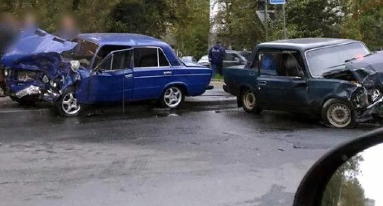 Ağstafada zəncirvari yol qəzası baş verib, xəsarət alanlar var