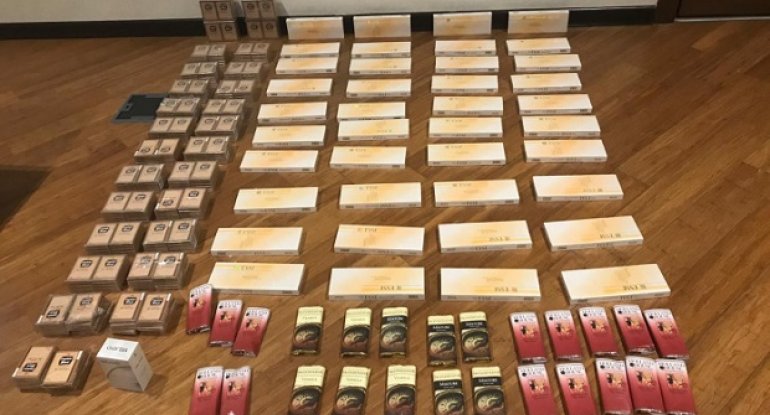 Avtomobildə 700 qutudan çox tütün məmulatı aşkarlandı