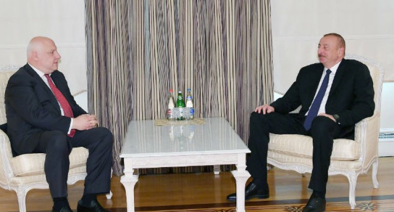İlham Əliyev ATƏT PA-nın prezidentini qəbul etdi