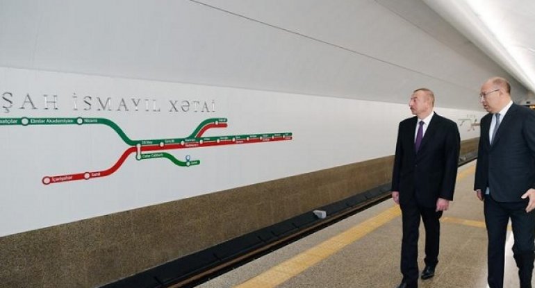 Prezident “Xətai” stansiyasının açılışında