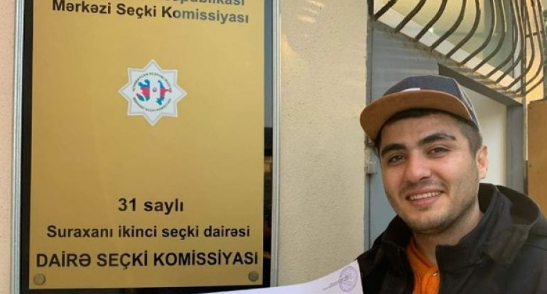 Bloger Mehman Hüseynov bələdiyyə seçkilərində namizədliyini irəli sürüb