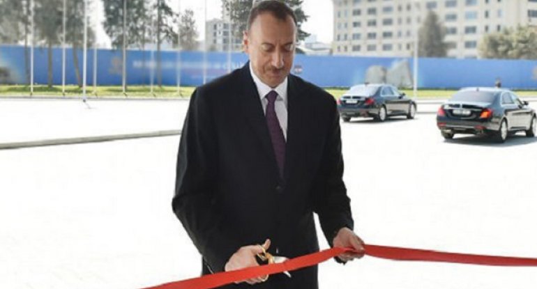 İlham Əliyev Pirşağı dəmir yolu stansiyasının açılışında
