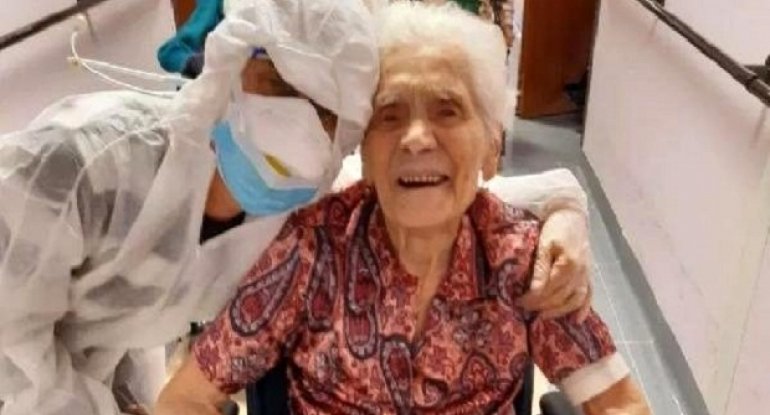 Koronavirusdan sağalan 104 yaşlı qadının İspan qripindən də sağaldığı MƏLUM OLDU