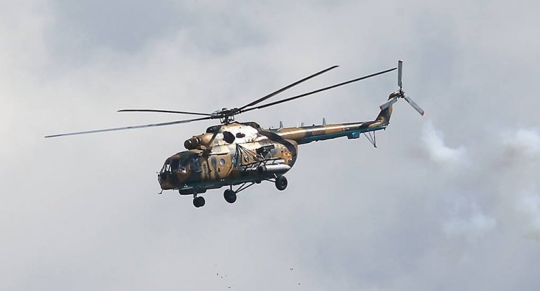 Rusiyada hərbi helikopter qəzaya uğradı