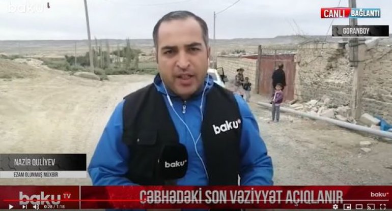 Cəbhənin Goranboy istiqamətində son vəziyyət - VİDEOREPORTAJ