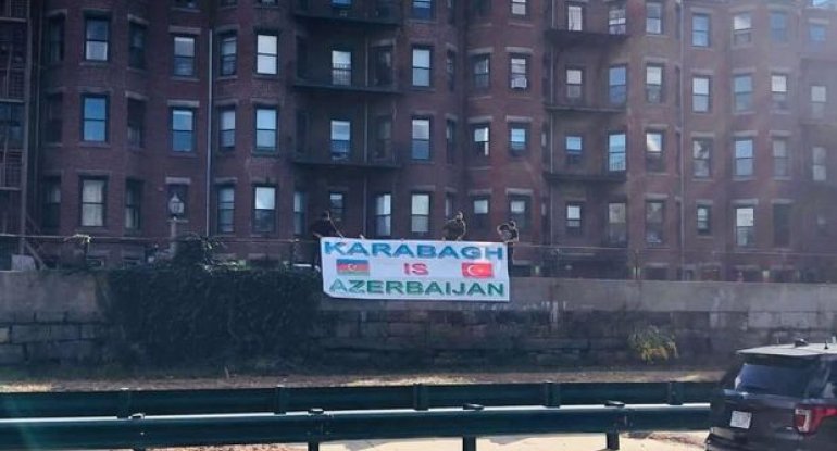 Bostondakı azərbaycanlılardan orduya dəstək - FOTO