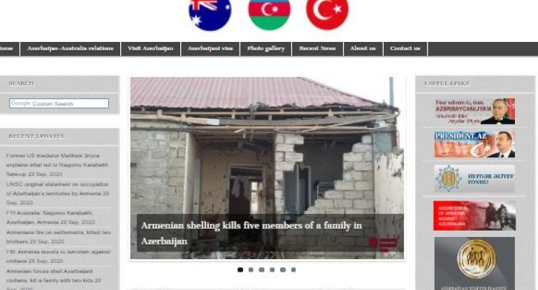 Avstraliya İttifaqında Qarabağ həqiqətlərini yaymaq üçün yeni portal yaradıldı