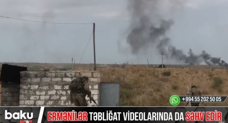 Ermənilər təbliğat videolarında da səhv edir - VİDEO