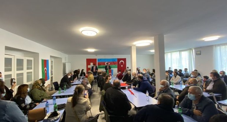 İsveçrədəki diaspor nümayəndələrimizdən cəbhəyə dəstək - FOTO