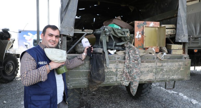 Ermənilər bu hərbi texnikaları qoyub qaçdılar