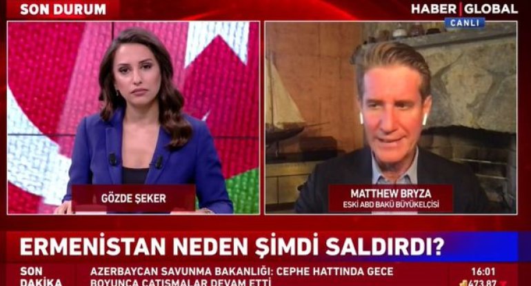 Metyu Brayza “Haber Global”da erməni təxribatından danışdı - VİDEO