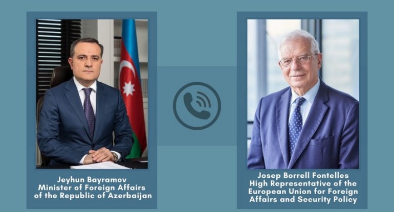 Ceyhun Bayramov Cozef Borel ilə telefonla danışdı