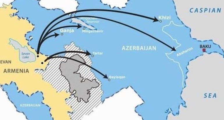 Erməni terrorçularının Azərbaycan ərazilərini hədəf alan raket zərbələri ilə bağlı XƏRİTƏ