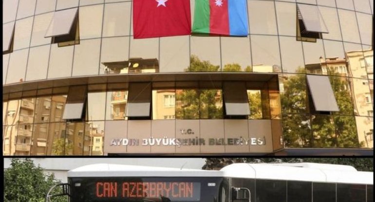 Türkiyədə avtobuslarda “Can Azərbaycan” yazısı - FOTO