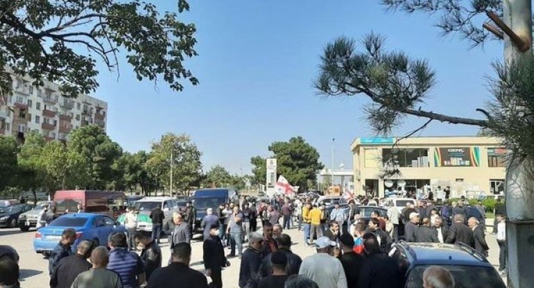 Gürcüstanda yaşayan azərbaycanlılar yürüş keçirdi