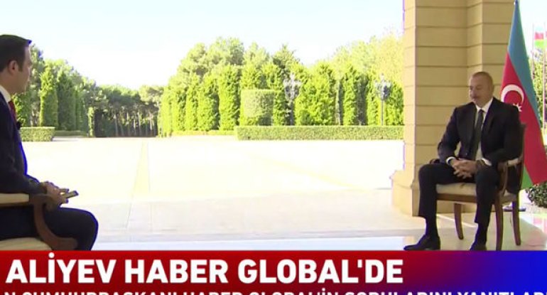 İlham Əliyev Türkiyənin “Haber Global” telekanalına müsahibə verib - VİDEO - YENİLƏNİB