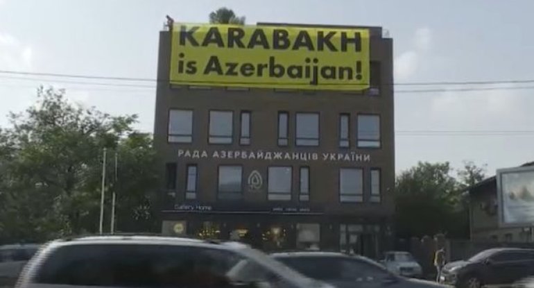 Ukraynada yaşayan azərbaycanlılardan ölkəmizə dəstək - VİDEO