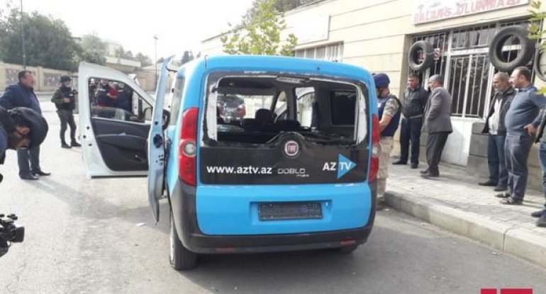 Düşmən AzTV-nin maşınını atəşə tutdu: Yaralı var - FOTO
