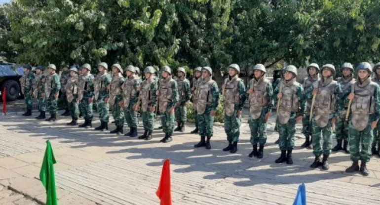 İşğaldan azad olunan sərhəd zastavalarımız üzərində dövlət bayrağımız ucaldılıb - FOTO