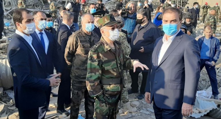 Nazir: “Dağıntılar arasında qalan əhalinin xilasetmə işləri yekunlaşmaq üzrədir”