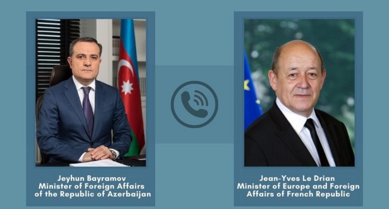Azərbaycan və Fransa XİN başçıları arasında telefon danışığı olub