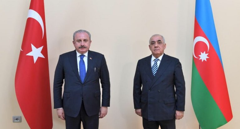 Əli Əsədov Türkiyə parlamentinin sədri ilə görüşdü