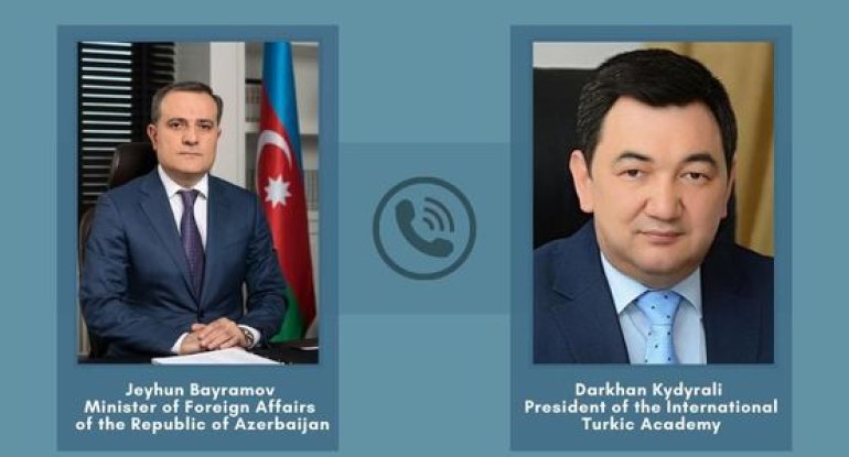 Ceyhun Bayramov Beynəlxalq Türk Akademiyasının prezidenti ilə erməni terrorunu müzakirə edib