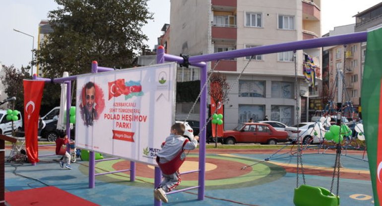 Türkiyədə Polad Həşimovun adı verilən parkın açılışı oldu - FOTO