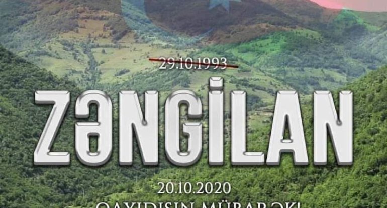 Qayıdışın mübarək, Zəngilan!